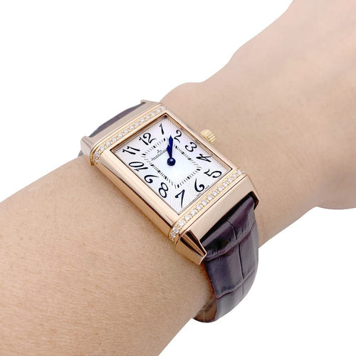 Montre Montre Jaeger-LeCoultre, "Reverso Duetto", en or rose et diamants. 58 Facettes 33246