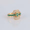 Bague Bague Emeraudes pavage Diamants 58 Facettes 1