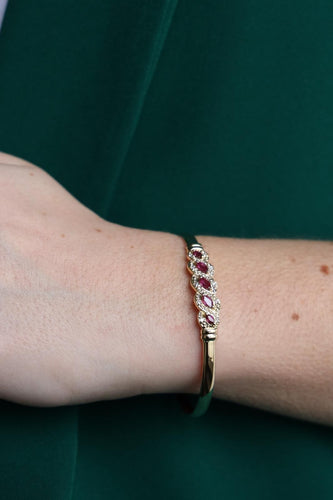 Bracelet Bracelet Jonc Or jaune Rubis 58 Facettes 2025660CN