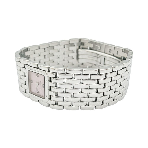Montre Montre Cartier "Panthère ruban" en acier et nacre. 58 Facettes 31836