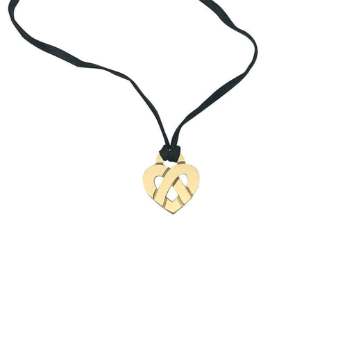 Pendentif Pendentif Poiray, "Coeur Entrelacé", or jaune. 58 Facettes 31437
