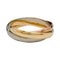 Bracelet Bracelet Cartier, "Trinity", 3 tons d'or. 58 Facettes 31623