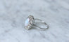 Bague Bague marguerite opale entourage diamants 58 Facettes