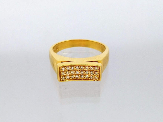 Bague Bague en or jaune et diamants 58 Facettes 20089