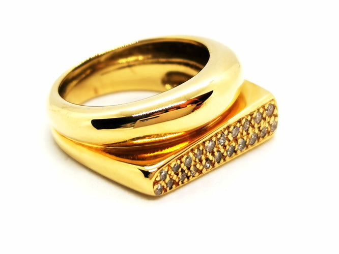 Bague 54 Bague Or jaune Diamant 58 Facettes 1643981CN