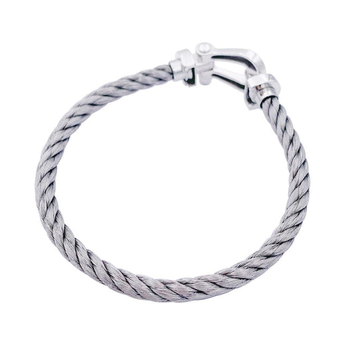 Bracelet Bracelet Fred, "Force 10", platine et acier. 58 Facettes 33117