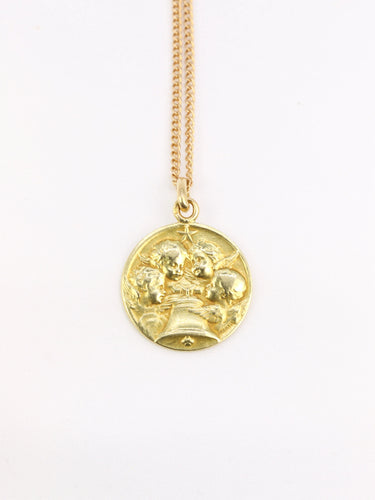 Pendentif BECKER Médaille religieuse Angelus 58 Facettes 820