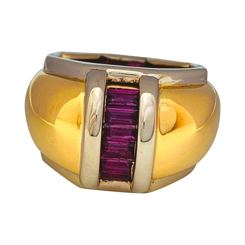 Bague 52 Bague Poiray jonc en or jaune et blanc. 58 Facettes 31099