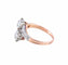 Bague BAGUE "TOI & MOI" OR & PLATINE 58 Facettes BO/220128