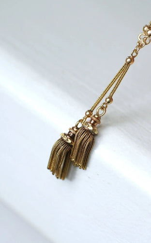 Collier Collier trois ors négligé pompons 58 Facettes