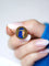 Bague Bague ancienne Egyptomania en or, diamants, émail 58 Facettes