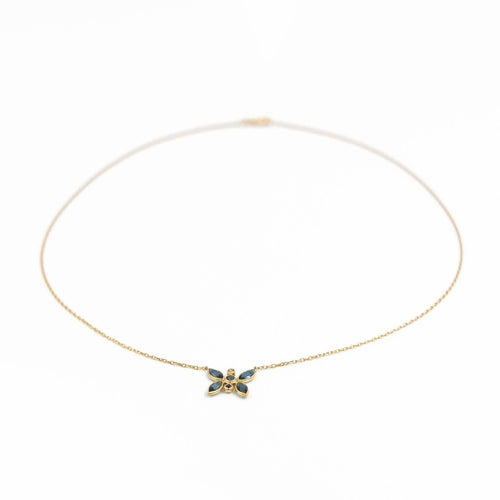 Collier Collier Pendentif Or jaune Saphir 58 Facettes 2052058CN