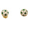 Boucles d'oreilles Boucles d'oreilles Cartier, "Mimi", or jaune, diamants, émeraudes. 58 Facettes 30968