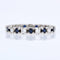 Bague 52 Alliance saphirs diamants tour complet 58 Facettes 22-522