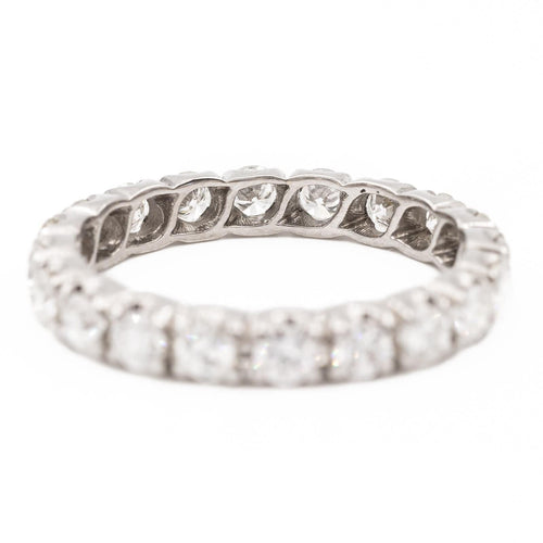 Bague 53 Bague Alliance américaine Or blanc Diamant 58 Facettes 2381420CN