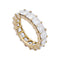 Bague 51 Alliance tour complet diamants princesse. 58 Facettes 32787