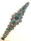 Bracelet Exceptionnel bracelet XIXe diamants, émeraudes, or et argent 58 Facettes