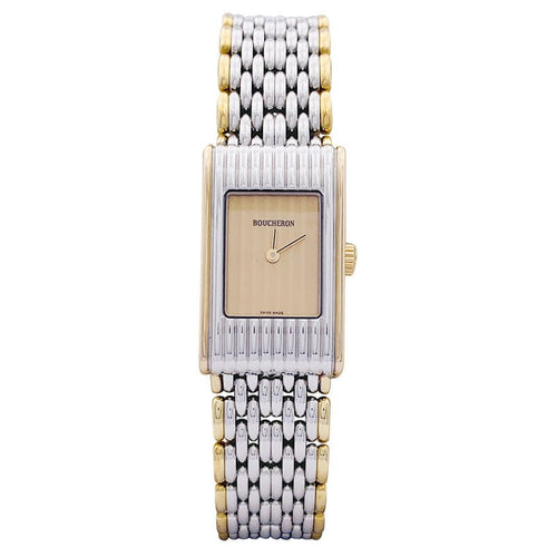 Montre Montre Boucheron, "Reflet", acier et or jaune. 58 Facettes 33316
