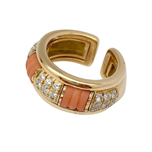 Bague 50 Bague Boucheron, "Les Plurielles", or jaune, diamants, corail. 58 Facettes 30967