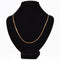 Collier Chaine or jaune maille plate 58 Facettes 14-254