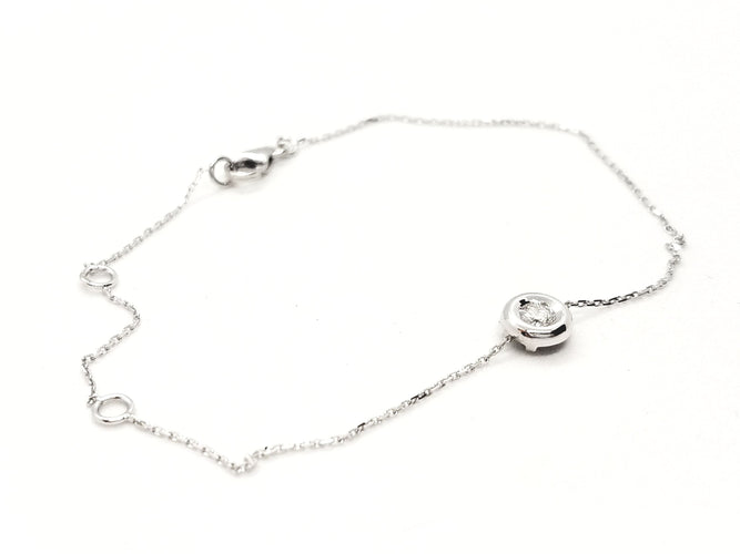 Bracelet Bracelet Or blanc Diamant 58 Facettes 579001RV