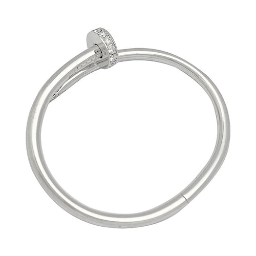 Bracelet Bracelet Cartier, "Juste un clou", or blanc et diamants 58 Facettes 31982