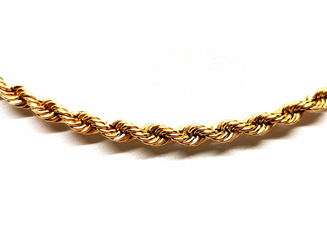 Collier Collier Maille corde Or jaune 58 Facettes 1637044CN