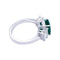 Bague 55 Bague émeraude or blanc, diamants. 58 Facettes 32365