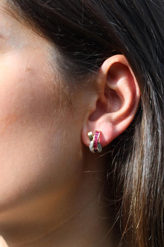 Boucles d'oreilles Guy Laroche Boucles d'oreilles Puces Or jaune Diamant 58 Facettes 1731664CN
