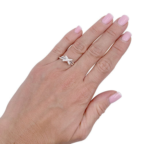 Bague 52 Bague Chaumet, "Jeux de Liens", or blanc, diamants. 58 Facettes 32280