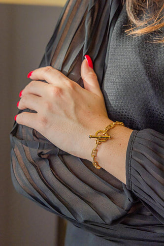 Bracelet Caplain Saint André Bracelet Maille marine Or jaune Saphir 58 Facettes 2826747CN
