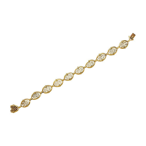 Bracelet Bracelet filigrane en or jaune. 58 Facettes 30722