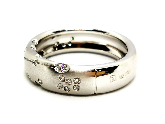 Bague 58 Repossi Bague Astrale Or blanc Diamant 58 Facettes 1530159CN