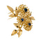 Broche Broche Boucheron "Fleurs" en or rose et saphirs. 58 Facettes 31646