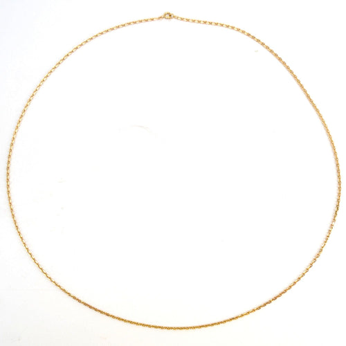Collier Chaine en or jaune maille forçat limée 58 Facettes 19-538B