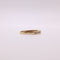 Bague Alliance demi-tour or jaune et diamants serti rail 58 Facettes