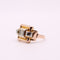 Bague Bague Tank Ajourée et diamant 58 Facettes