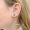 Boucles d'oreilles Boucles d'oreilles or blanc émeraudes. 58 Facettes 32093