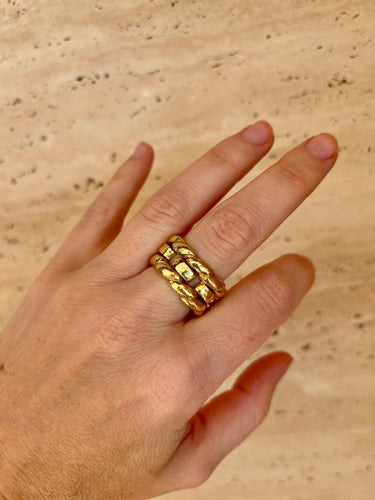 Bague 48 DAVID WEBB - Bague unisexe en or tissé 58 Facettes