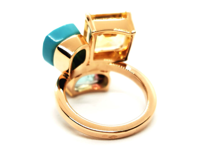 Bague 59 Bague Or rose Quartz Lemon 58 Facettes 1597496CD