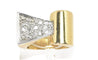 Bague Bague Tank platine et diamant 1950 58 Facettes 0