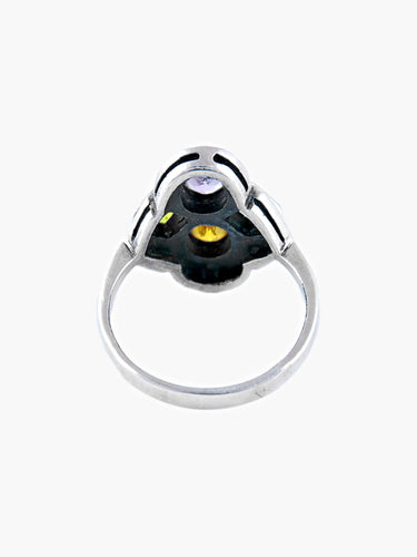 Bague 52.5 Bague Ancienne Argent 58 Facettes