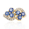 Bague 48 Bague ancienne trèfles de saphirs et diamants 58 Facettes 22-215