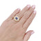 Bague 50 Bague or jaune, diamants et saphir. 58 Facettes 33326