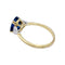 Bague 54 Bague saphir ovale, diamants troïdas. 58 Facettes 32438