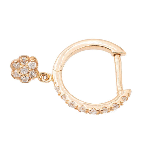 Boucles d'oreilles Ginette NY Boucles d'oreilles Créole Be Mine Solo Or rose Diamant 58 Facettes 2595535CN