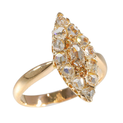 Bague 59 Bague marquise diamants 58 Facettes 23271-0585