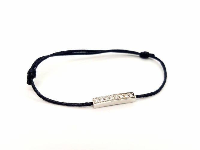 Bracelet Bracelet Cordon Or blanc Diamant 58 Facettes 578868RV