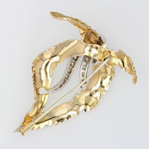 Broche Broche vintage en or amati et diamants 58 Facettes 22-421
