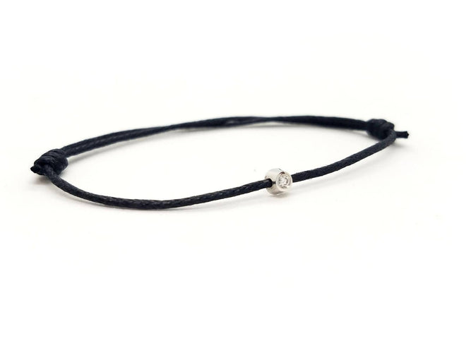 Bracelet Bracelet Cordon Or blanc Diamant 58 Facettes 578850RV
